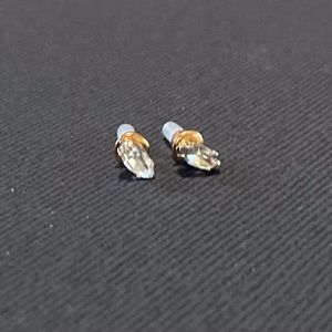Gold Crystal Stud Earrings